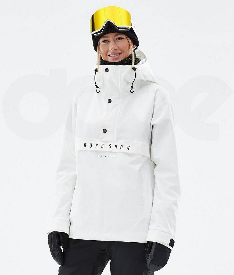 White Women\'s Dope Legacy W Ski Jackets | India_D1444