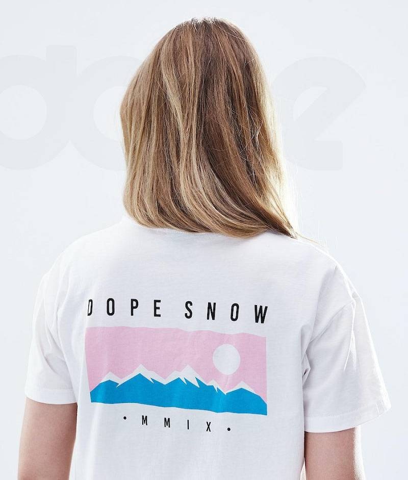 White Women's Dope Regular T-shirts | India_D1071