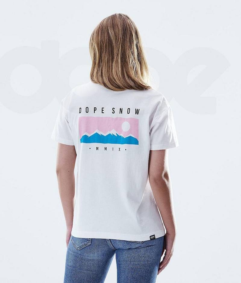 White Women\'s Dope Regular T-shirts | India_D1071