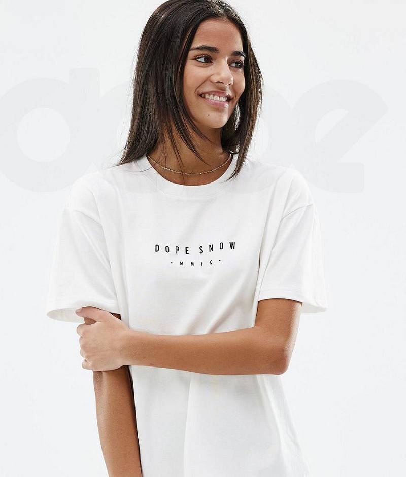 White Women's Dope Standard W T-shirts | India_D2308