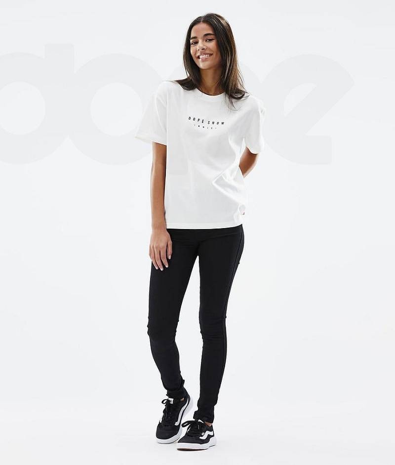 White Women's Dope Standard W T-shirts | India_D2308