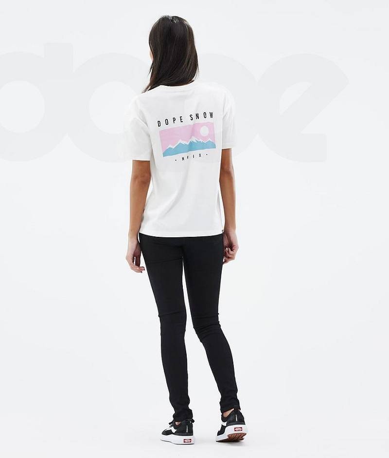 White Women's Dope Standard W T-shirts | India_D2308