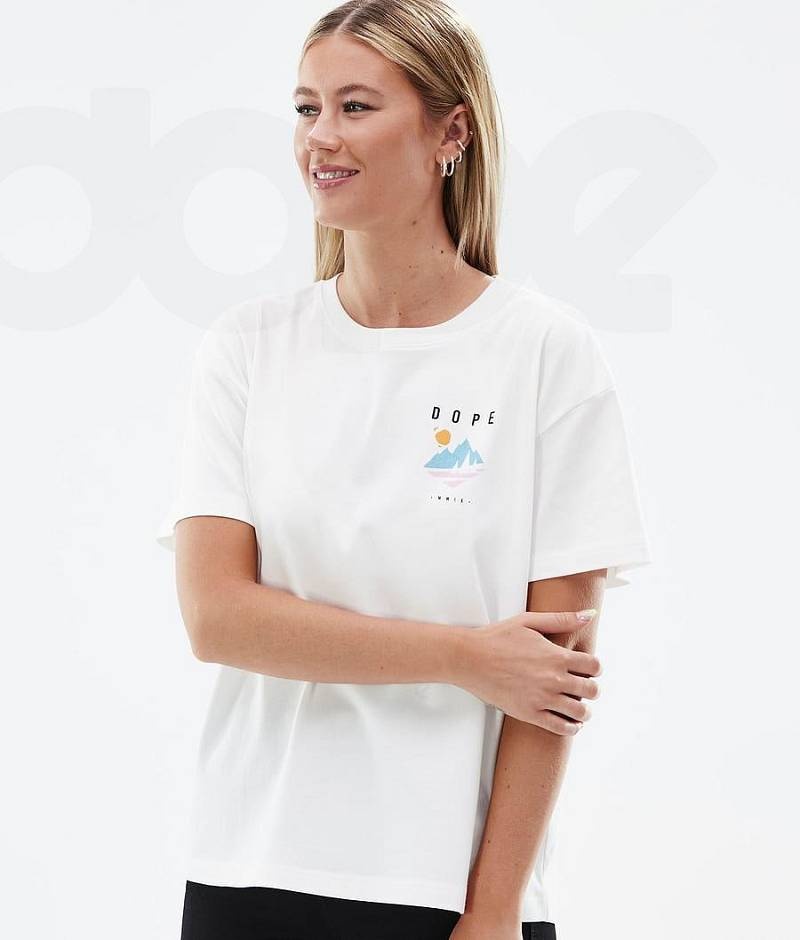 White Women's Dope Standard W T-shirts | India_D1309