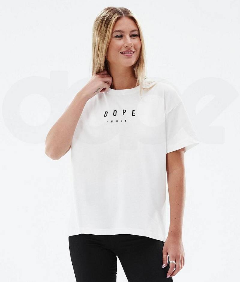 White Women's Dope Standard W T-shirts | India_D1600