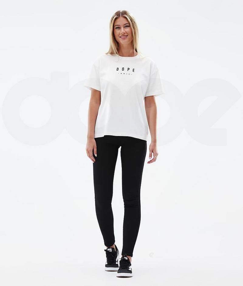 White Women's Dope Standard W T-shirts | India_D1600