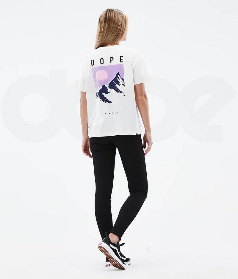 White Women's Dope Standard W T-shirts | India_D1600