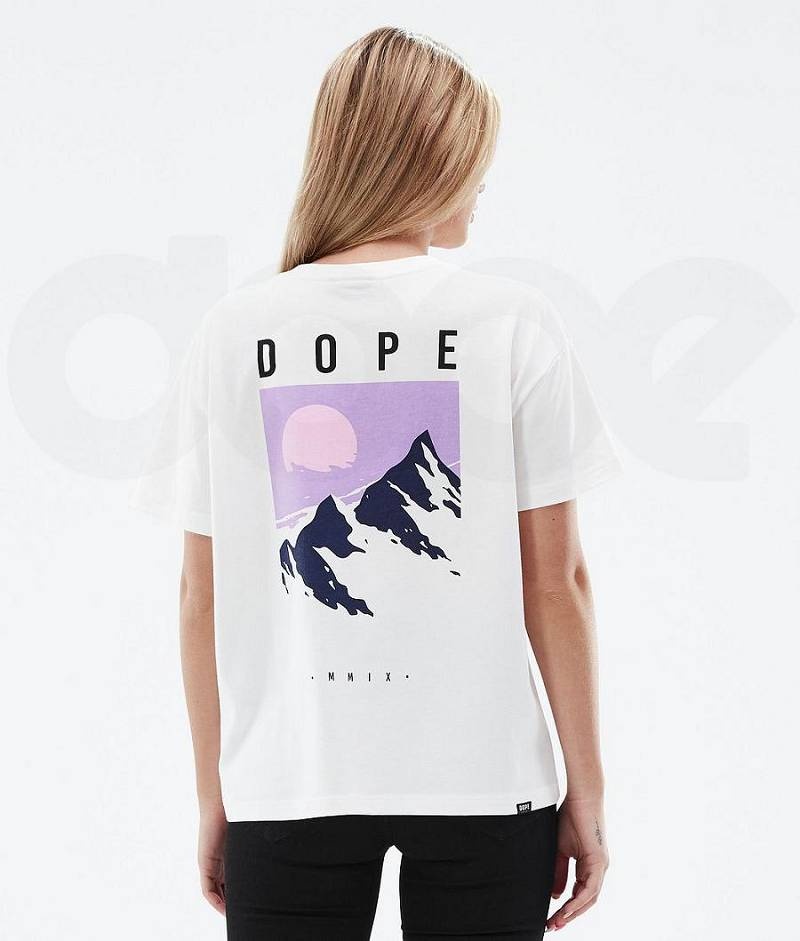 White Women\'s Dope Standard W T-shirts | India_D1600