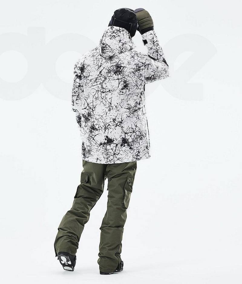 White / Black Men's Dope Adept 2021 Ski Jackets | India_D2500