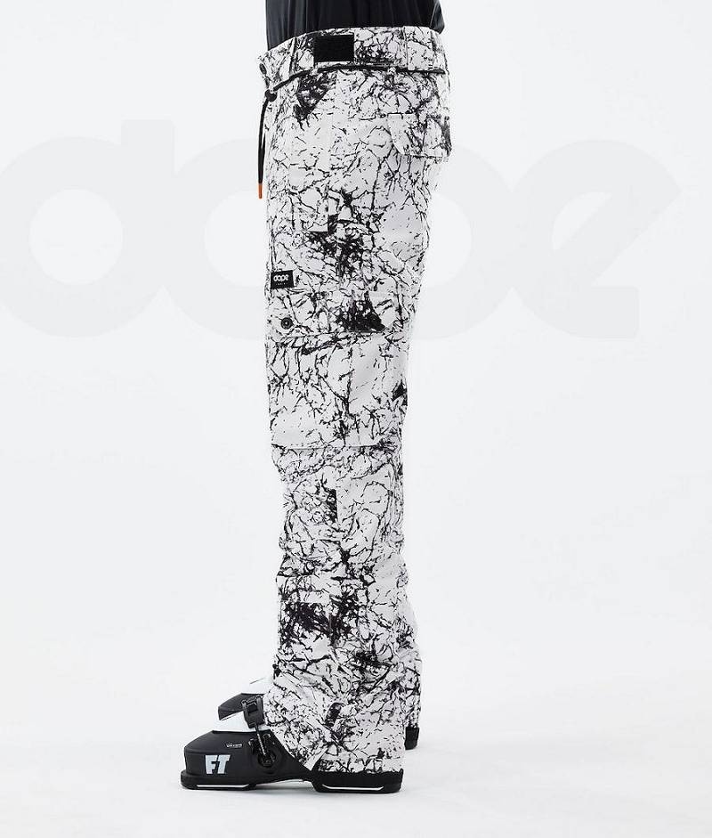 White / Black Men's Dope Iconic 2021 Ski Pants | India_D1928