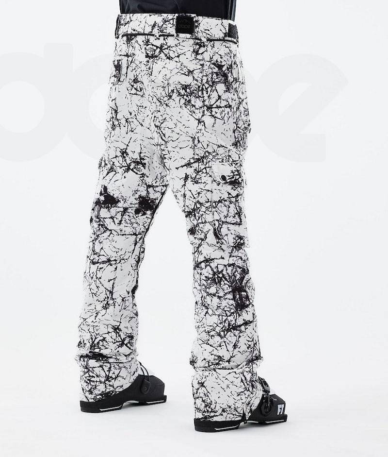 White / Black Men's Dope Iconic 2021 Ski Pants | India_D1928