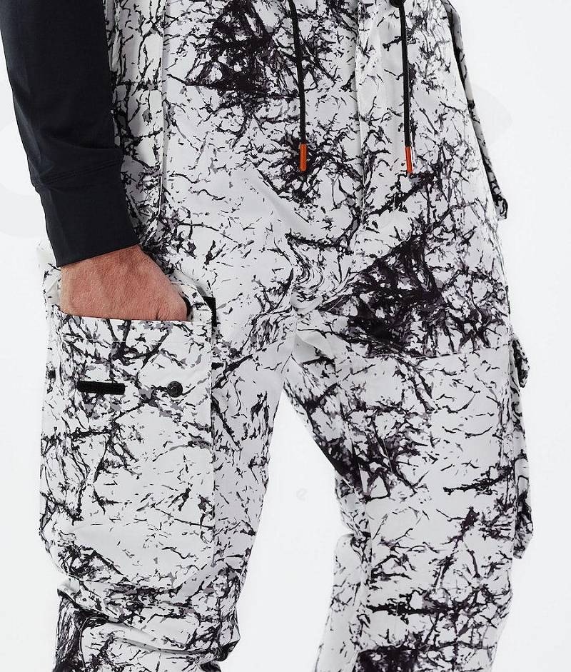 White / Black Men's Dope Iconic 2021 Ski Pants | India_D1928