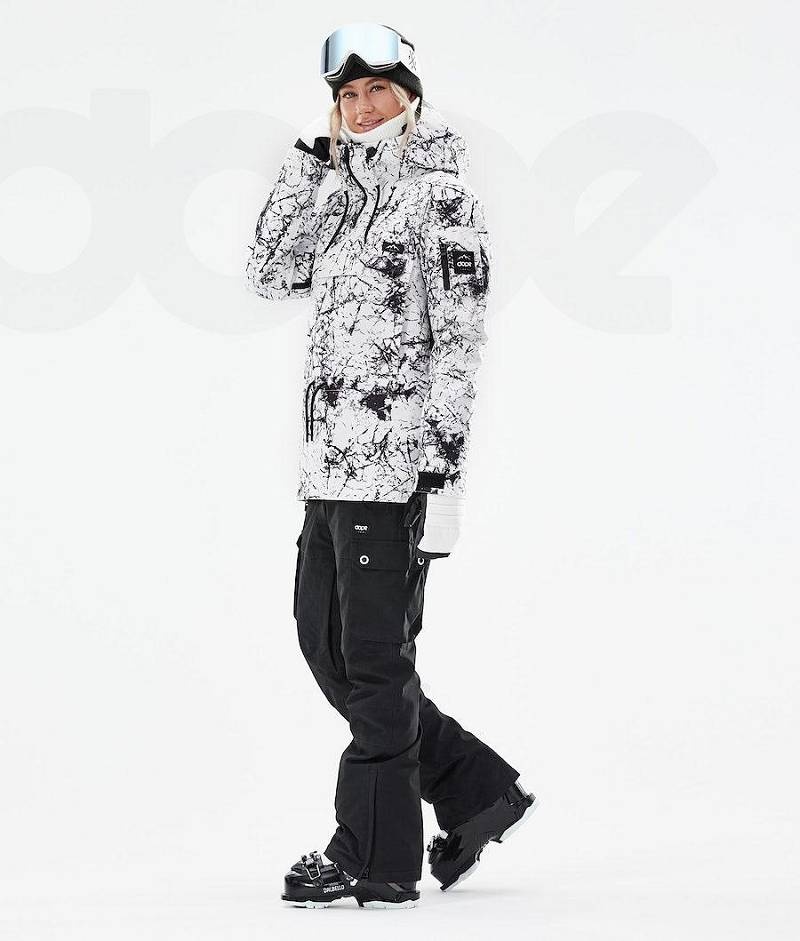 White / Black Women's Dope Annok W 2021 Ski Jackets | India_D2230