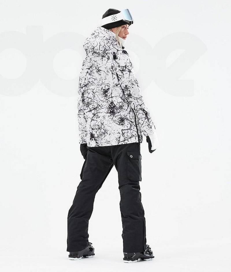 White / Black Women's Dope Annok W 2021 Ski Jackets | India_D2230