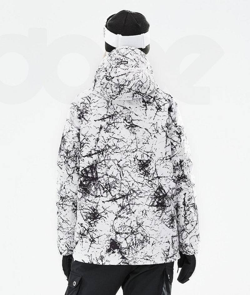 White / Black Women's Dope Annok W 2021 Ski Jackets | India_D2230