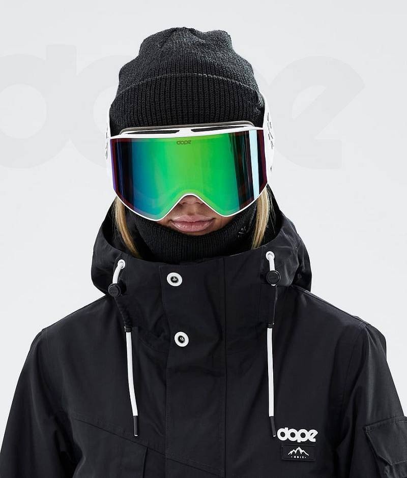 White / Green Men's Dope Sight Goggles | India_D2529