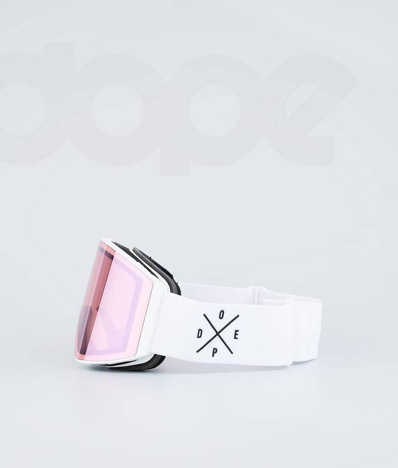 White / Pink Men's Dope Sight Goggles | India_D1907