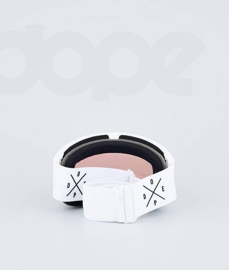 White / Pink Men's Dope Sight Goggles | India_D1907