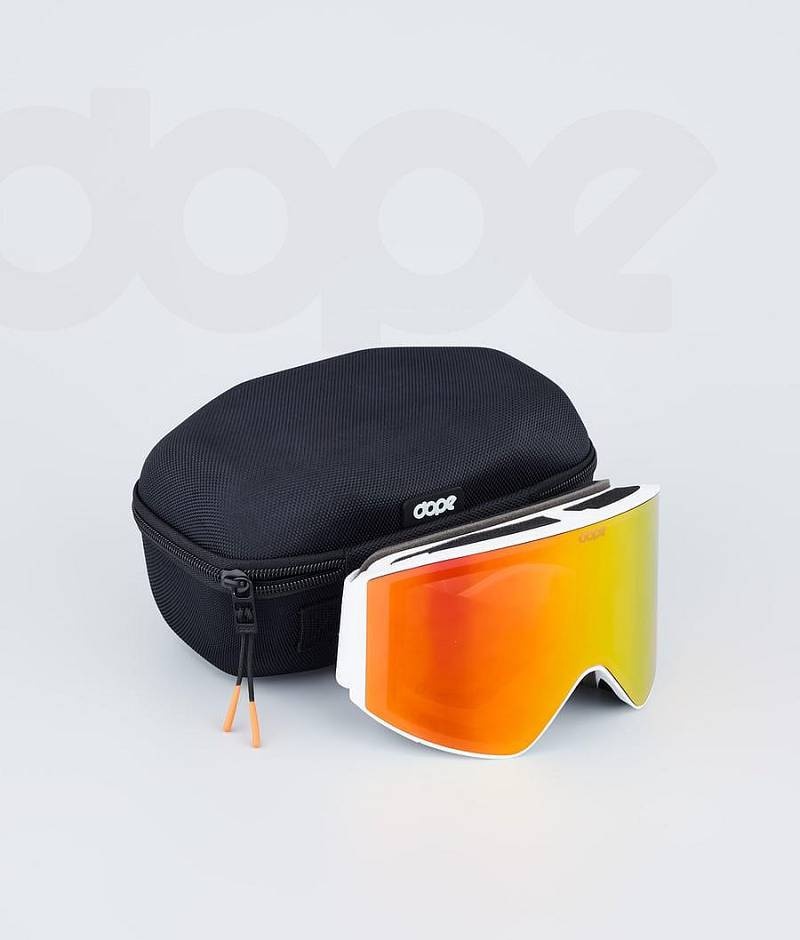 White / Red Men's Dope Sight Goggles | India_D2050