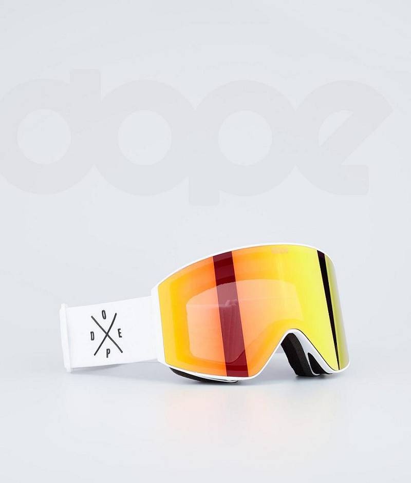 White / Red Men\'s Dope Sight Goggles | India_D2050