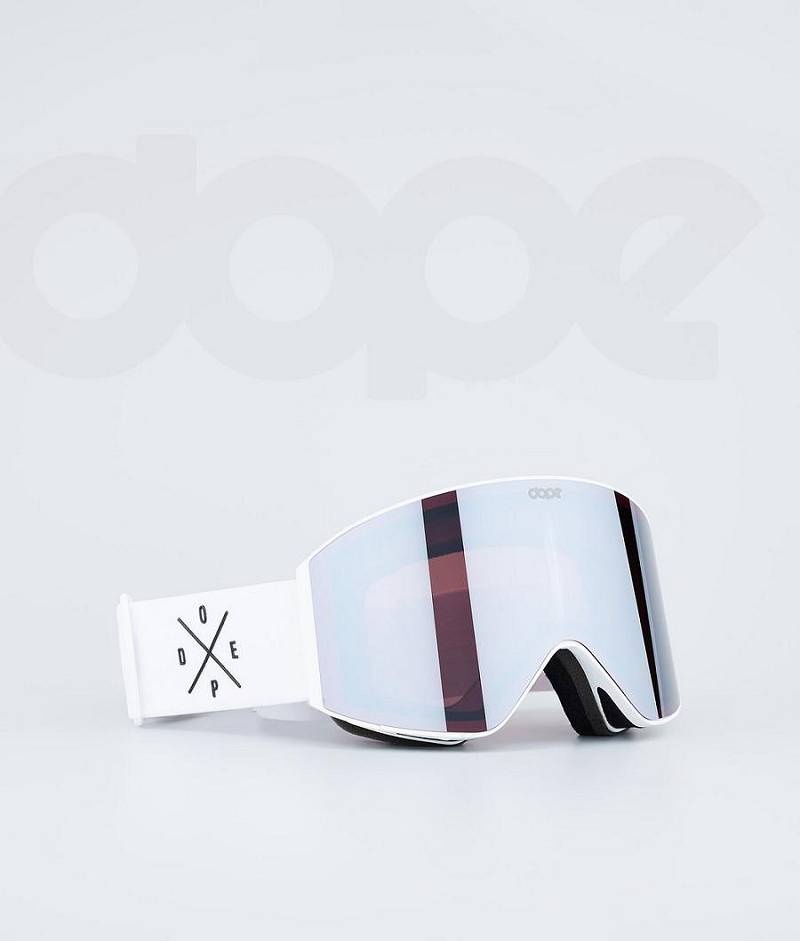 White / Silver Men\'s Dope Sight Goggles | India_D1004