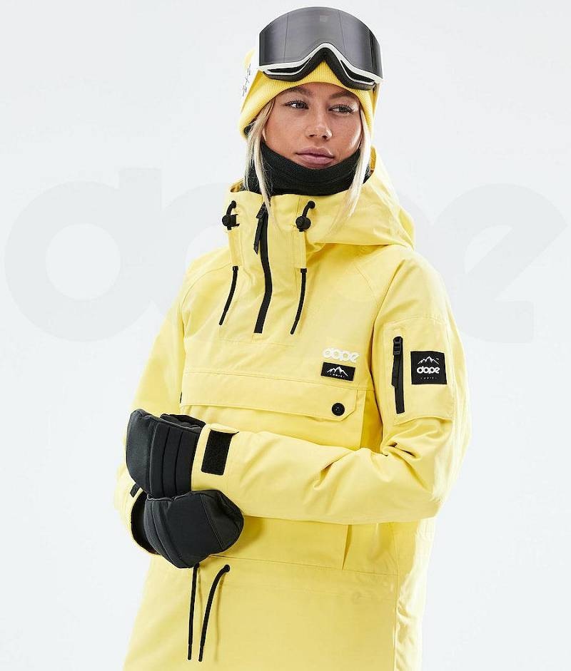 Yellow Women's Dope Annok W 2021 Ski Jackets | India_D1592