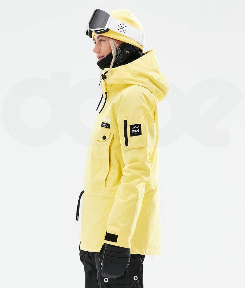 Yellow Women's Dope Annok W 2021 Ski Jackets | India_D1592