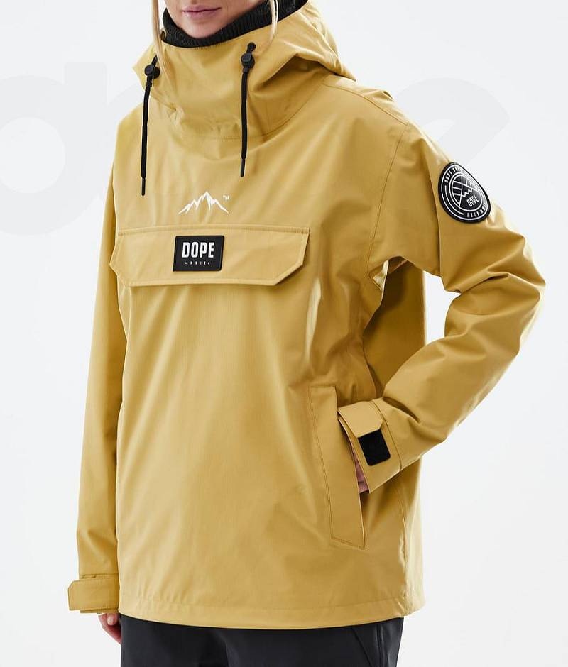 Yellow Women's Dope Blizzard W Ski Jackets | India_D1572