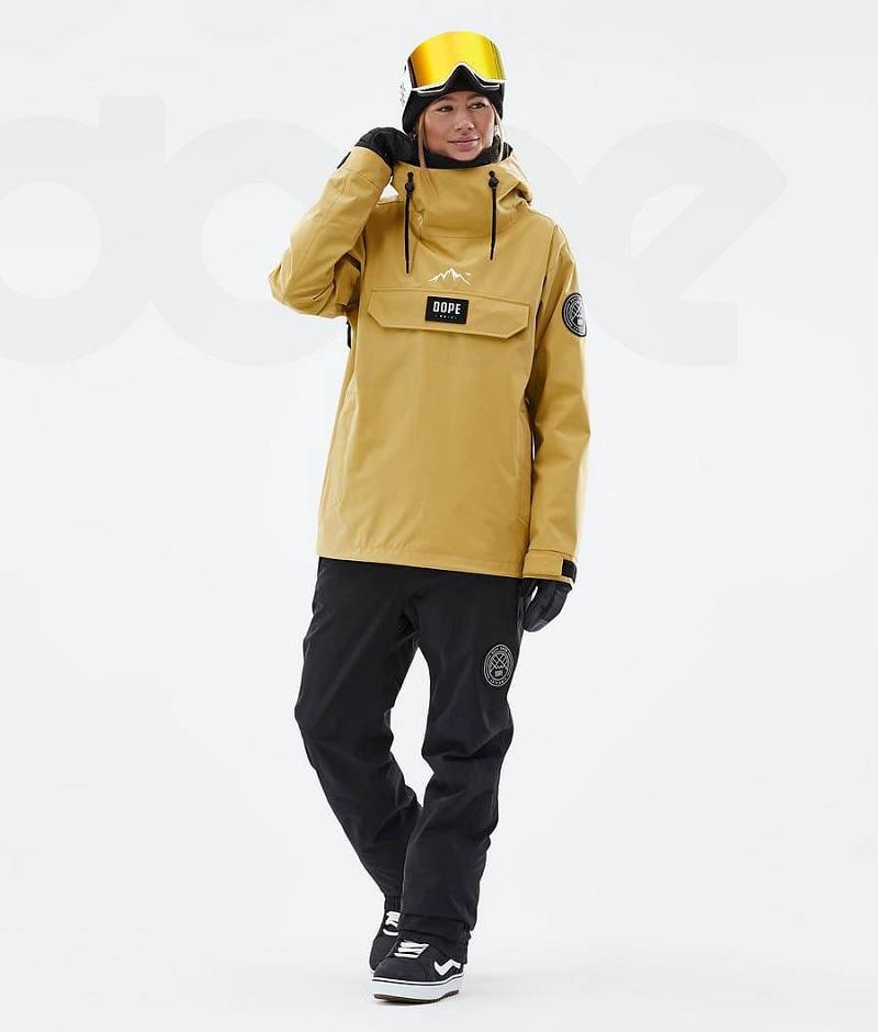 Yellow Women's Dope Blizzard W Snowboard Jackets | India_D1717