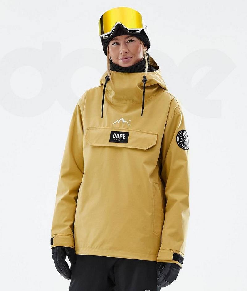 Yellow Women\'s Dope Blizzard W Snowboard Jackets | India_D1717