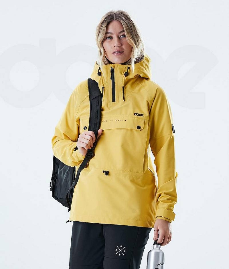 Yellow Women\'s Dope Hiker W Outdoor Jackets | India_D2423